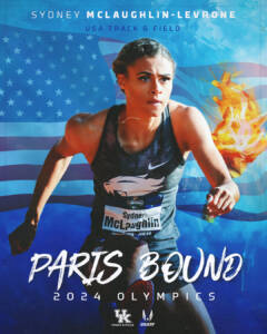 Graphic shows that Sydney McLaughlin-Levrone is going to compete at the Paris Olympics