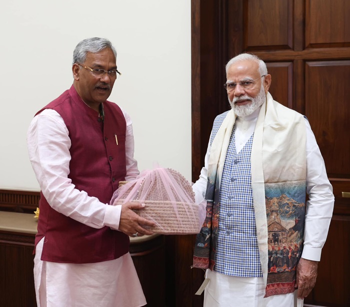 मुलाकात: पूर्व सीएम व सांसद त्रिवेंद्र सिंह रावत ने प्रधानमंत्री नरेंद्र मोदी से की मुलाकात–