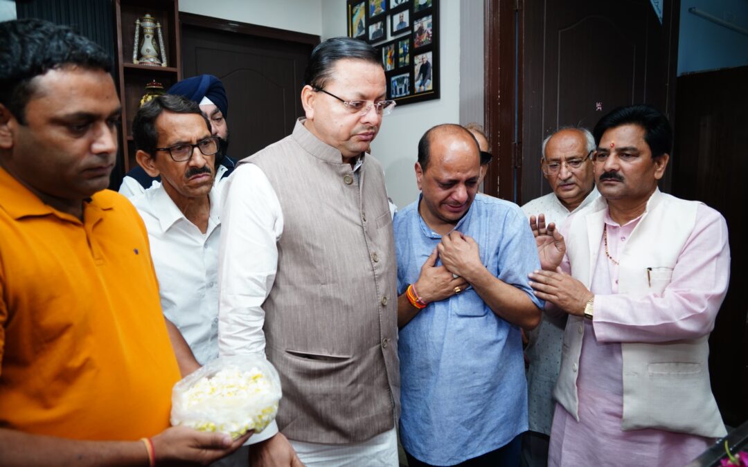 दुखद–:भाजपा प्रदेश मीडिया प्रभारी मनवीर चौहान की पत्नी का निधन। मुख्यमंत्री ने व्यक्त किया गहरा शोक।