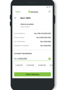 Masukkan nominal pembelian, lalu klik Order Sekarang