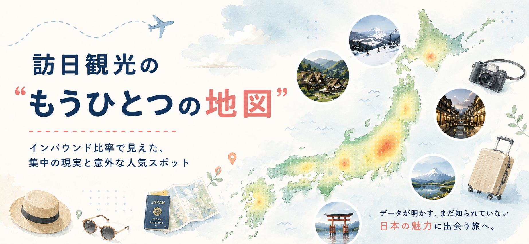 訪日観光の”もうひとつの地図” インバウンド比率で見えた、集中の現実と意外な人気スポット
