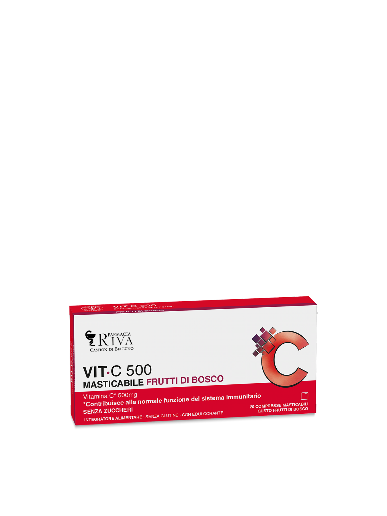 LFP VIT C 500 MASTIC FRUT20CPR