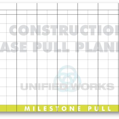 Phase Pull Planning Paper for Construction (1 sheet)