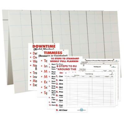 Six Week Look Ahead Boards with Posters and Logs for Construction