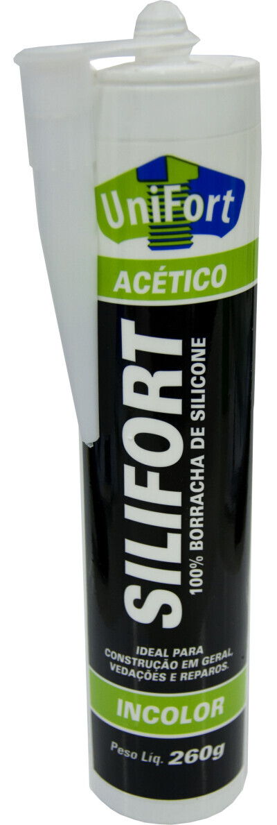 SILICONE ACETICO INCOLOR 260G UNIFORT