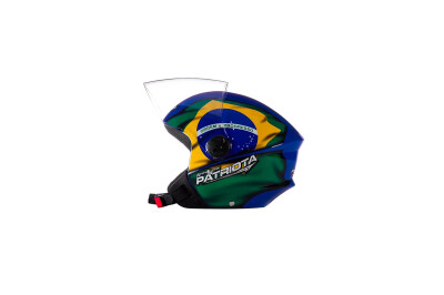 CAPACETE NEW LIBERTY THREE PATRIOTA TAM 56 AZUL/VERDE