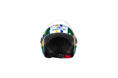 CAPACETE NEW LIBERTY THREE PATRIOTA TAM 56 BRANCO/VERDE