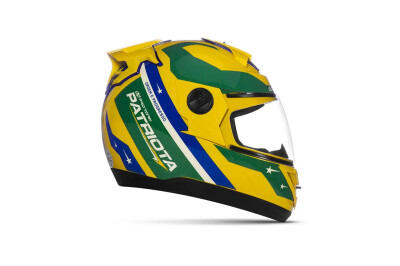 CAPACETE EVOLUTION G8 PATRIOTA TAM 58 AMARELO