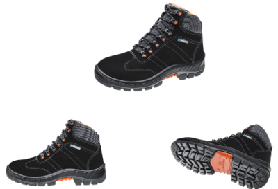 BOTINA CADARCO 38 BICO PVC PREMIER PRETA NUBUCK C.A-41369