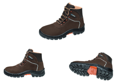 BOTINA CADARCO 40 BICO PVC PREMIER MARROM NUBUCK C.A 41370