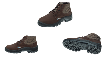 BOTINA CADARCO 36 BICO PVC TREKKING MARROM NUBUCK C.A-45611