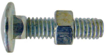 PARAFUSO 1/4X1 FRANCES ACO 5.8 UNC ZN C/PORCA