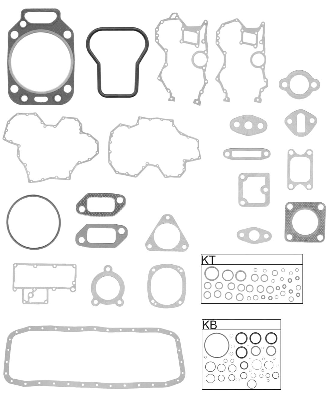 JOGO JUNTA MOTOR MWM AGRALE/FORD/VW/VOLVO 12V X10 6.10