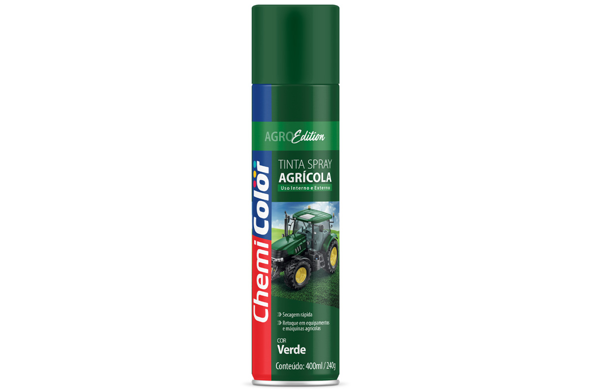 TINTA SPRAY VERDE JD AGRICOLA 400ML/240G CHEMICOLOR