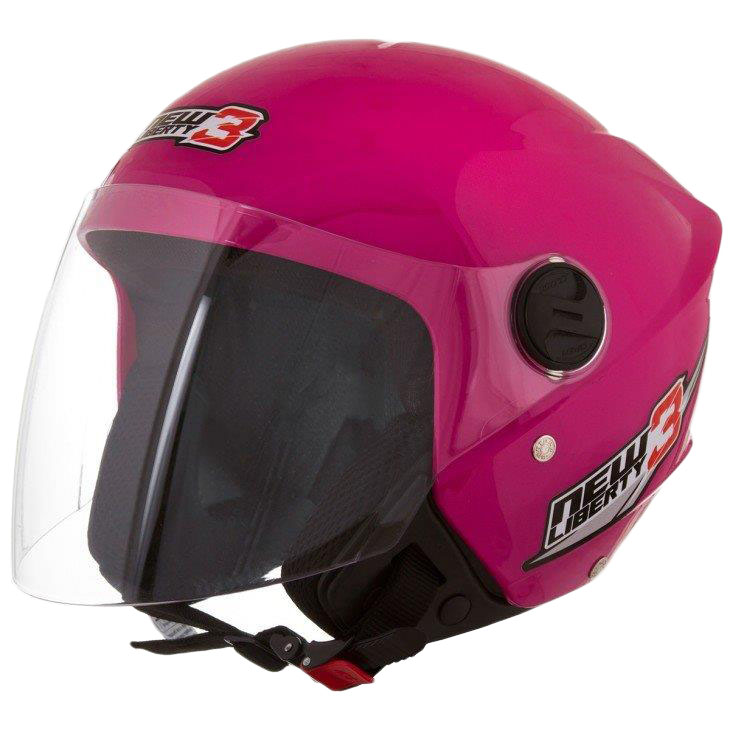 CAPACETE NEW LIBERTY THREE TAM 56 ROSA