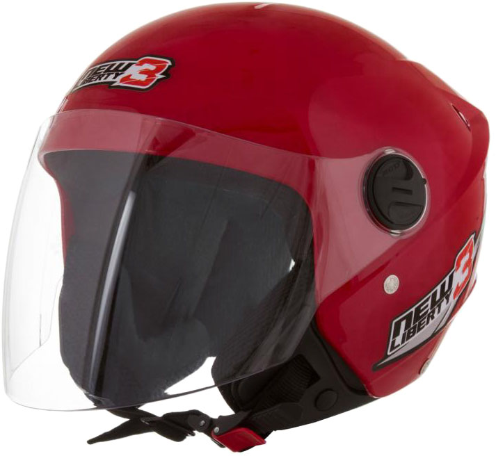 CAPACETE NEW LIBERTY THREE TAM 56 VERMELHO