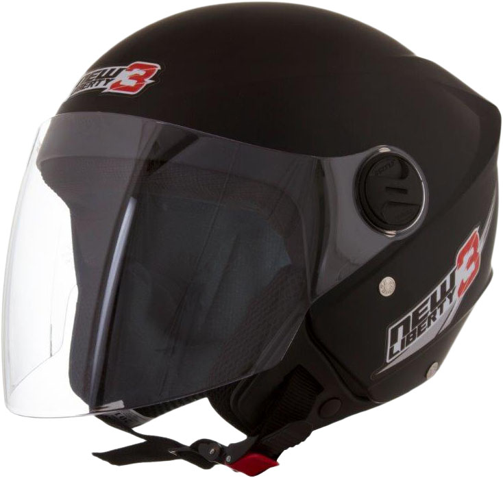 CAPACETE NEW LIBERTY THREE TAM 56 PRETO FOSCO