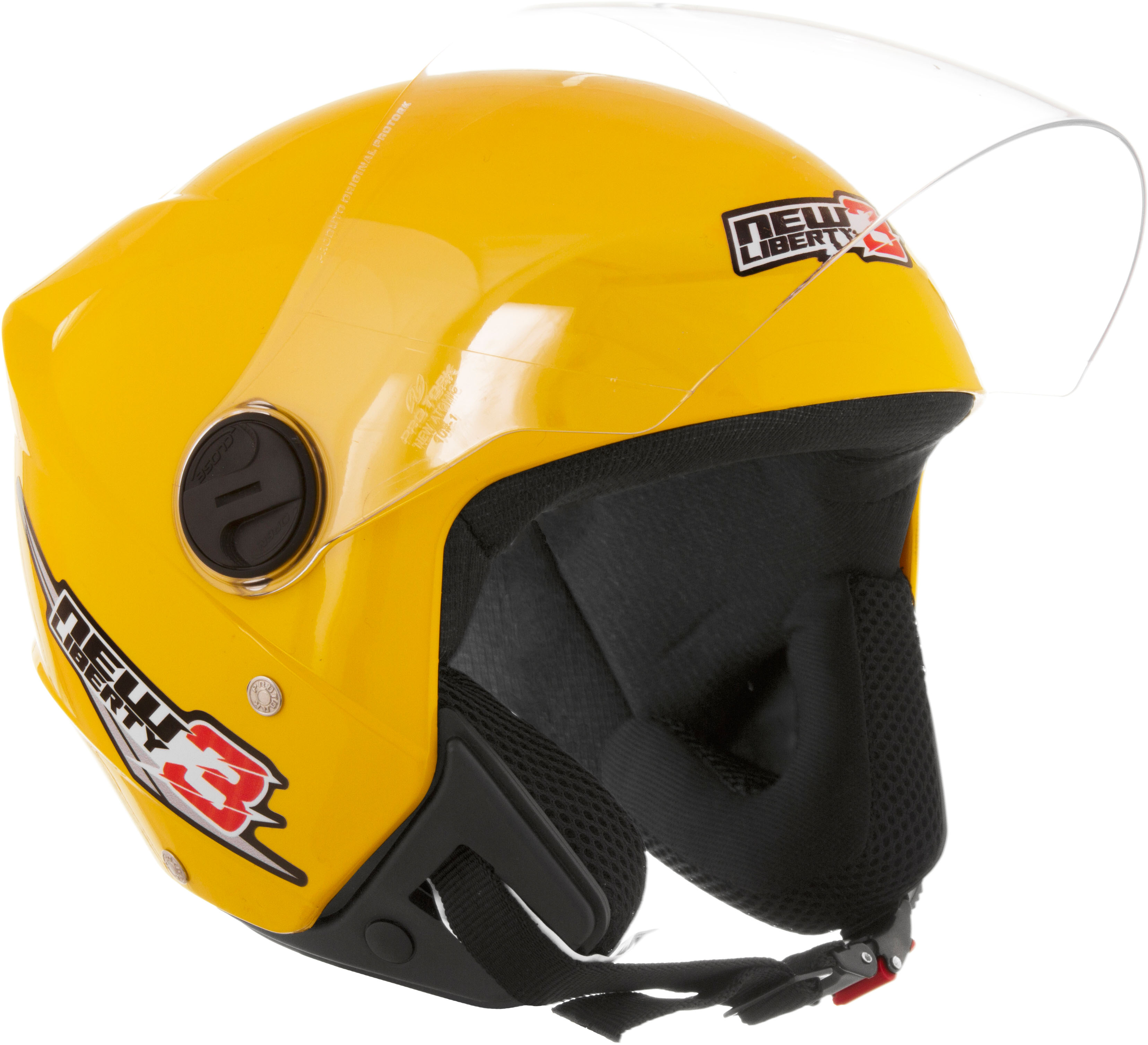 CAPACETE NEW LIBERTY THREE TAM 56 AMARELO