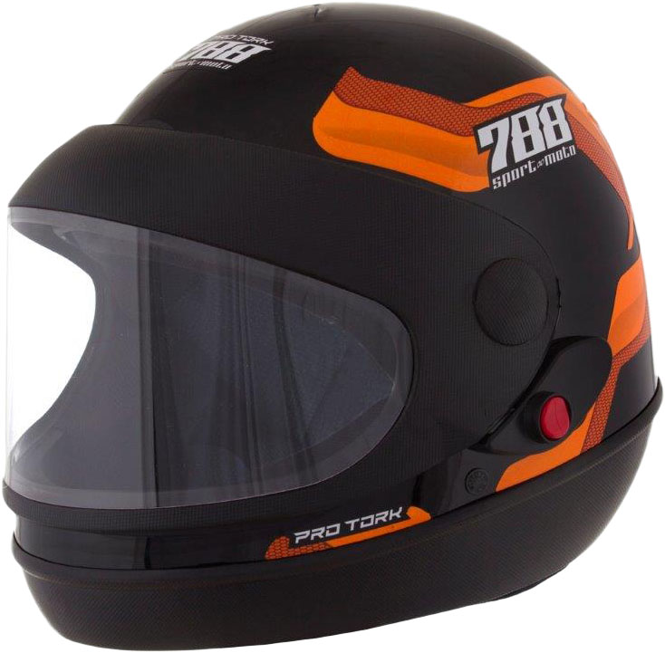 CAPACETE SPORT SM 788 TAM 58 LARANJA