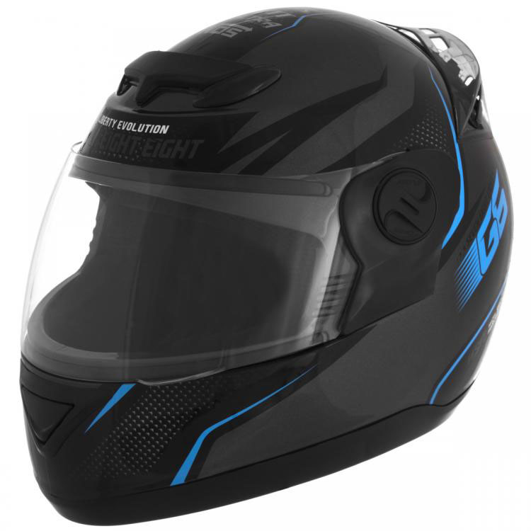 CAPACETE EVOLUTION 788 G6 FACTORY EDITION TAM 58 CINZA/AZUL