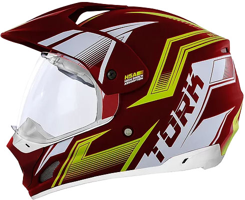 CAPACETE TH-1 VISION NEW ADVENTURE TAM 56 VERMELHO/AMARELO