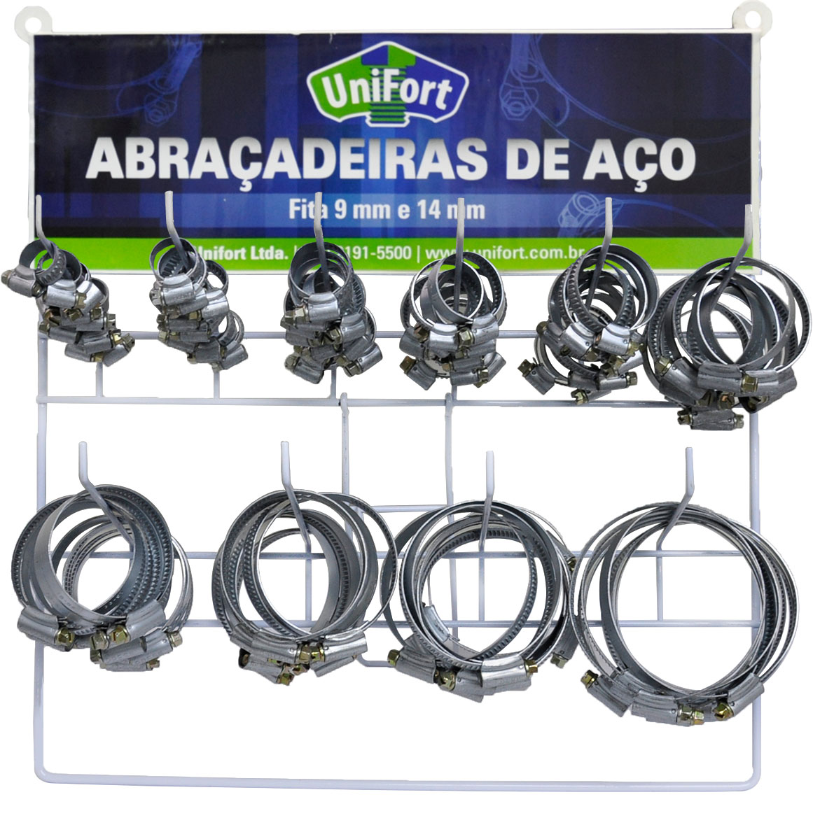 KIT ABRAC. FITA 09MM C/ 100 PCS 10 MEDIDAS GRATIS EXPOSIT