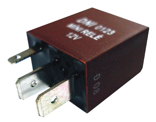 RELE AUX MINI 4 TERM 30A 12V S/SUPORTE INJECAO ELETRONICA