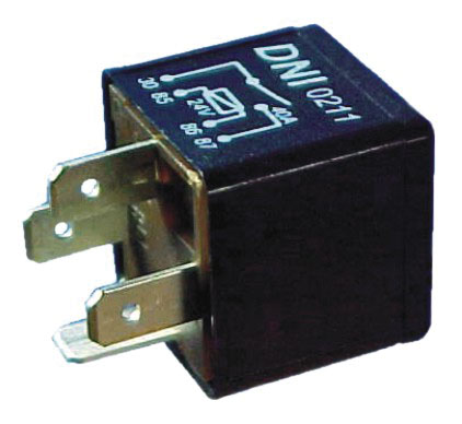 RELE AUX 4 TERM 40A 24V S/SUPORTE BUZINA SOLENOIDE BOMBA