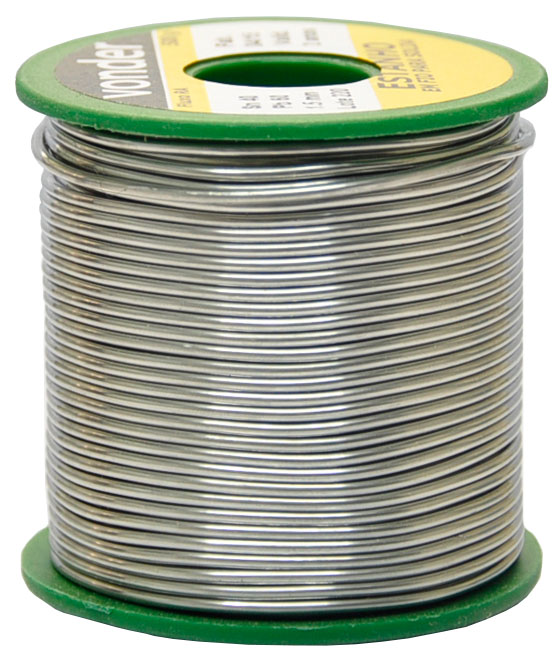 ESTANHO FIO P/SOLDA 1,5MM 40/60 VD 500G