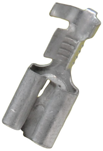 TERMINAL FEMEA FIO 0,75-2,5MM SERIE 6,3MM C/TRAVA ESTANHADO