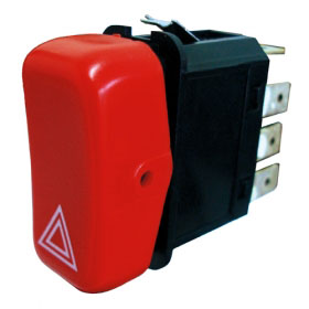 INTERRUPTOR LUZ EMERGENCIA 12V 8 TERM MARCOPOLO MB VOLARE