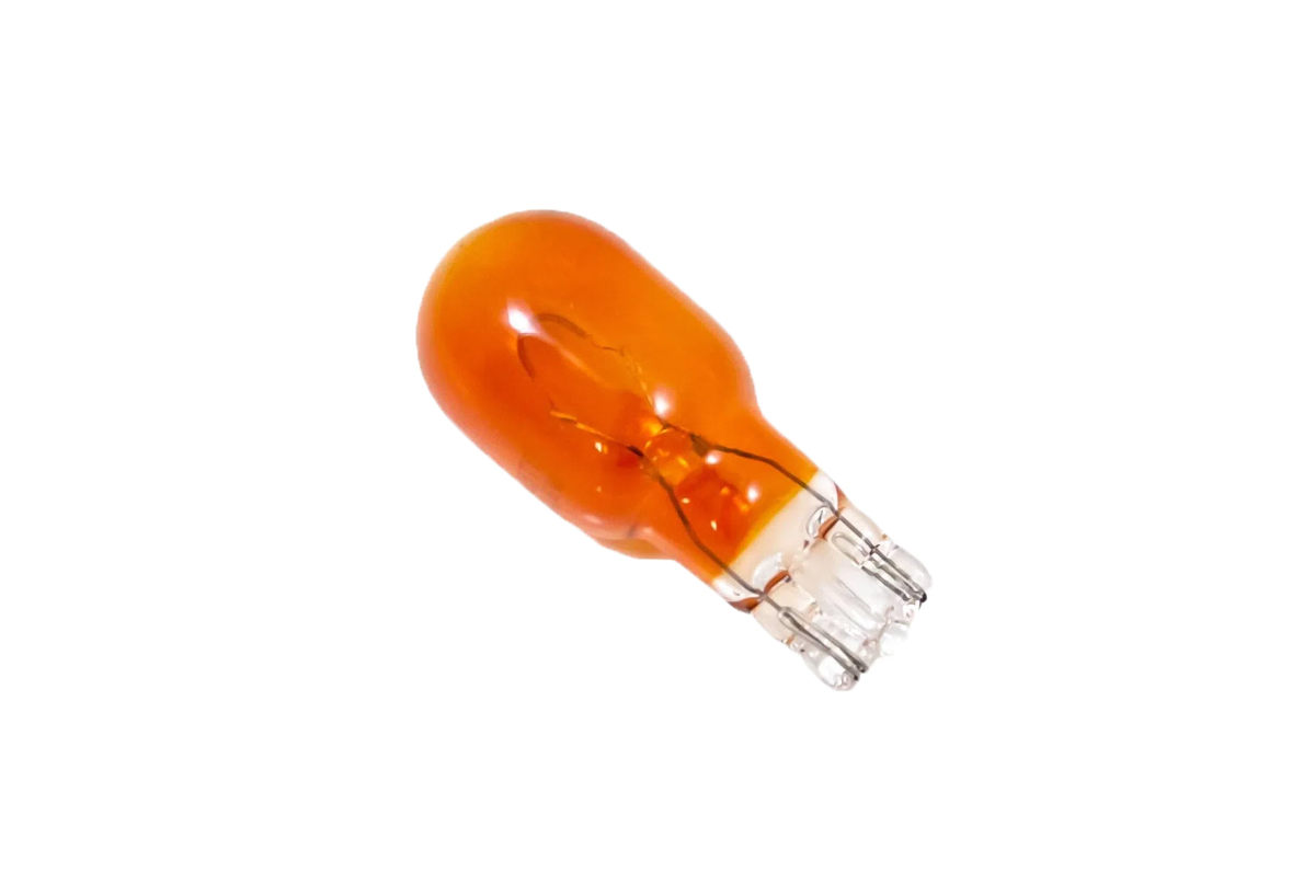 LAMPADA BASE VIDRO 12V 16W AMBAR OSRAM