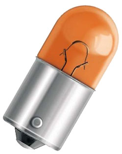 LAMPADA 1 POLO 12V 10W AMBAR OSRAM