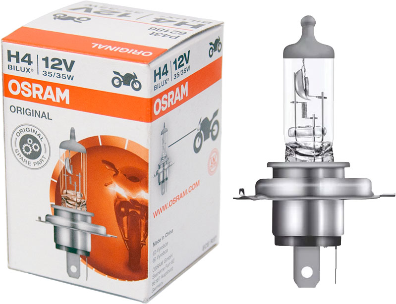 LAMPADA HALOG H4 12V 35/35W ORIGNAL MOTO OSRAM