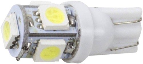LAMPADA BASE VIDRO LED SMD 24V 0,5W 2821 5 LED BR PAR IMPORT