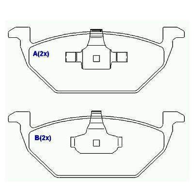 PASTILHA FREIO D GOL G6 1.0/1.6 13 ,FOX 1.0/1.6 ARO 14/15