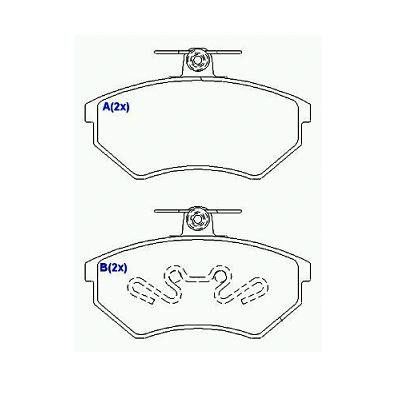 PASTILHA FREIO D SIST.GIRLING GOLF GL 1.8/PASSAT 2.0 95