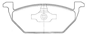 PASTILHA FREIO D SIST.TEVES GOLF 1.6 04/02 ,AD A3 1.6