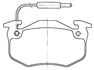 PASTILHA FREIO T SIST.BENDIX XSARA 1.8i/2.0i 97 ,ZX 1.6/1.8