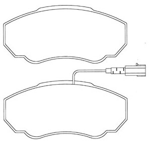 PASTILHA FREIO D SIST.BOSCH JUMPER 02 ,DUCATO SERIE 11 05