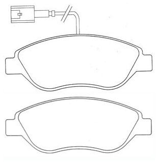 PASTILHA FREIO D SIST.BOSCH STILO 2.4 20V ABARTH 10/01