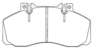 PASTILHA FREIO D SIST.VARGA MB ACCELO 715-C 03 /1214 00