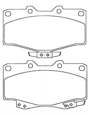 PASTILHA FREIO D SIST.SUMITOMO HILUX 4X4 90