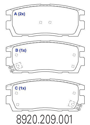 PASTILHA FREIO T SIST.AKEBONO CAPTIVA 2.4 16V/3.6 V6 24V