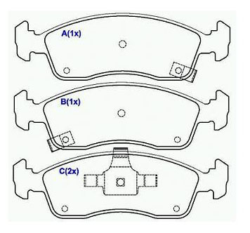 PASTILHA FREIO D ONIX LS/LT 1.0 12 ,NOVO PRISMA 1.4 LT/LTZ