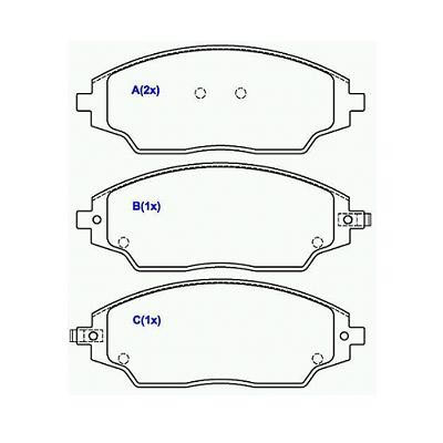 PASTILHA FREIO D SIST.KDAC GM SONIC LT/LTZ 1.6 16V 12