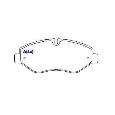 PASTILHA FREIO D SIST.BREMBO DAILY 45S14 08 /55C17 13