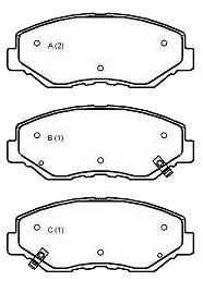 PASTILHA FREIO D SIST.AKEBONO ACCORD 02 ,CRV 02 06