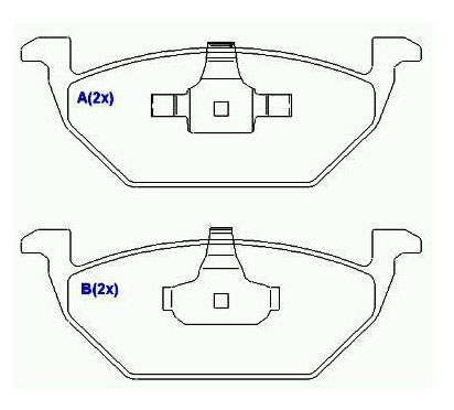 PASTILHA FREIO D GOL G6 1.0/1.6 13 ,FOX 1.0/1.6 ARO 14/15