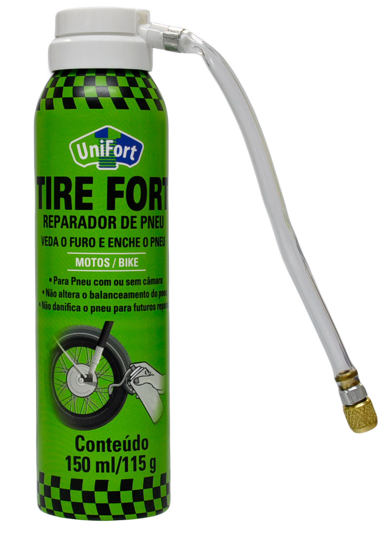 REPARADOR PNEU INSTANTANEO 150ML/115G MOTO TIRE FORT